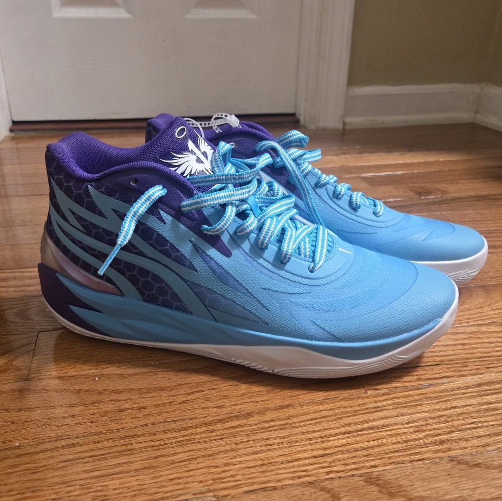 Puma Lamelo MB.02 Blue/Purple Size 10.5M